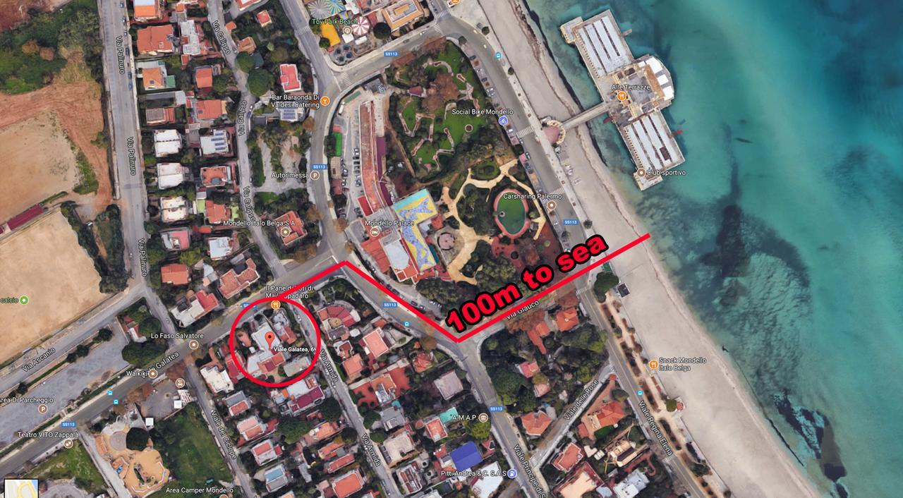 Home Beach Mondello Galatea Zewnętrze zdjęcie